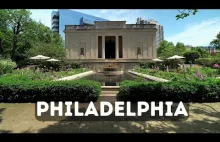 Schody Rockiego (i wykopki na nich) oraz parki centrum Filadelfii