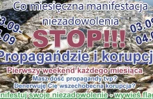 Grafika, plakat "Manifestacji niezadowolenia" - Konkurs