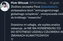 Jak Piotr Witczak manipuluje ws. globalnego ocieplenia