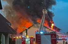 Pożar hali Prohurt w Strażowie [FOTO, VIDEO