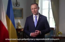 Prezydent Andrzej Duda składa życzenia z okazji Dnia Niepodległości Ukrainy