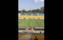 Mecz ligi ukraińskiej przerwany przez alarm przeciwlotniczy