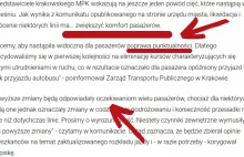 Kraków tnie autobusy. Powód? Poprawa - przekonuje urząd - komfortu pasażerów...