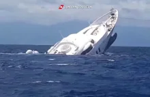 Wideo: superjacht zatonął na Morzu Śródziemnym