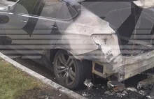 W Moskwie podpalono samochód rosyjskiego oficera. Podejrzana krzyczała...