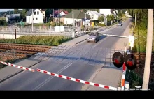 Ruda Talubska: niebezpieczne zdarzenie na przejeździe kolejowo-drogowym