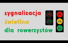 Sygnalizacja świetlna dla rowerzystów (absurdy w Warszawie)