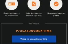 Kod 10 zł Burger King w pyszne.pl za darmo!