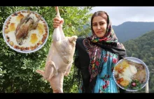 Irańskie kobiety gotują obiad.