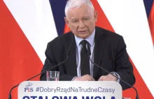 Prezes PiS Jarosław Kaczyński w Stalowej Woli