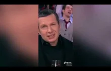 Sołowjow i Zełenski świętujący razem Nowy Rok w rosyjskiej TV (2013)