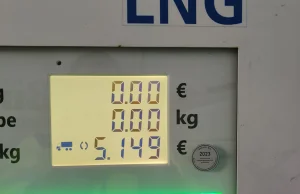 LNG przebiło barierę 5 euro za 1 kilogram