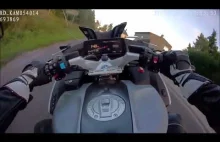 Policyjny pościg za nietrzeźwym motocyklistą