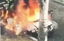 W centrum miasta eksplodowało auto. Media: rosyjski komendant nie żyje