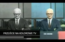 Moment przejścia na kolorowy obraz w TV