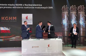 Małe reaktory atomowe będą budowane i rozwijane w Polsce przez KGHM i Rumunów.