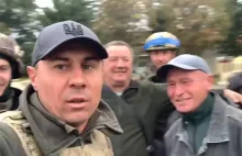Mieszkańcy Kozachu Lopan blisko granicy rosyjskiej cieszą się z wyzwolenia