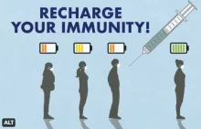 "Doładuj swoją odporność" - FDA porównuje szczepienia z ładowaniem baterii.