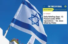Izrael. Skandaliczny artykuł dotyczący Polski ukazał się w Times of Israel