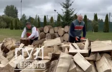 Łukaszenka i Ciacieryn rąbią drewno, żeby Morawiecki z Dudą nie zamarzli zimą...