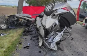 Koszmarny wypadek koło Czaplinka. Nie żyje 31-letni kierowca
