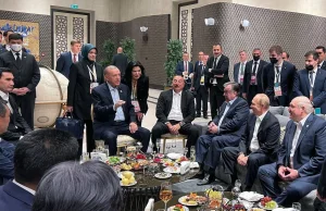 Putin, Erdogan, Łukaszenko, prezydent Azerbejdżanu
