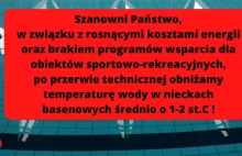 Bochnia: Przez rosnące ceny energii woda w basenach będzie zimniejsza