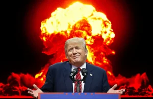 Trump: Gdybym był prezydentem, zagroziłbym zrzuceniem bomby atomowej na Rosję