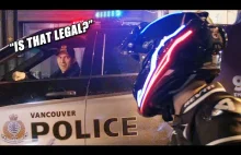 Reakcja policji na kask z filmu TRON