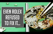 Naprawa zegarka Rolex Explorer, narażonego na kontakt z wodą morską