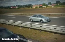 Droga S3 koło Gorzowa. Kierowca jechał pod prąd [WIDEO]