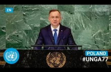 Przemówienie prezydenta w siedzibie ONZ.
