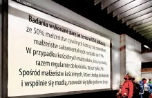 Antyrozwodowe billboardy bez źródła. "Tylko prezes wie, skąd są dane"