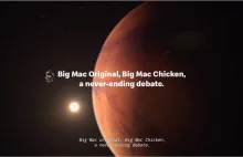 McDonalds na orbicie - Big Mac zwiedza kosmos