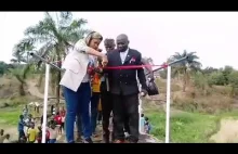 Uroczyste otwarcie mostu w Kongo