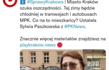 Druga urzędowa TV pyta krakowian, co sądzą o wyłączeniu ogrzewania w tramwajach