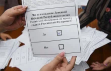 ruskie ogłosili pierwsze wyniki "referendum". To było do przewidzenia.