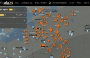 Wiele samolotw NATO nad granicami Rosji