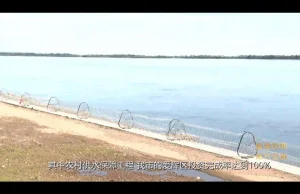 Chińskie miasto Heihe rozciągnęło wzdłuż rzeki Amur drut kolczasty