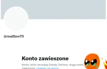 Gon70 został zbanowany na twitterze