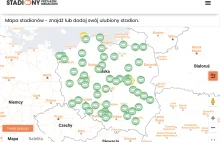 Stadiony przyjazne biegaczom - mapa