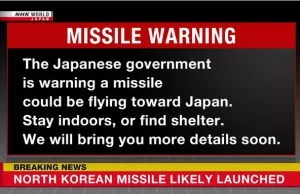 PILNE: KRLD wystrzeliła przed chwilą pocisk balistyczny w kierunku Japonii