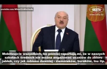 Łukaszenka ogłasza mobilizację... uczniów do zbioru ziemniaków