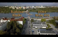 Budowa kładki pieszo-rowerowej w Warszawie #04