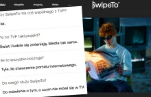 TVP ma nowy portal dla młodych - SwipeTo. Przy pytaniu "ile to...