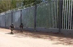 Imigrant zawisł na murze na granicy polsko-białoruskiej