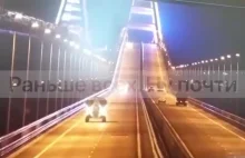 Moment eksplozji na moście krymskim