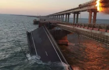 Ukraina: Ministerstwo obrony: most na Krym zniszczony tak, jak krążownik Moskwa