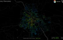 Interaktywna aplikacja prezentująca rozwój zabudowy Warszawy po 1950 r.