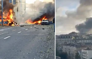 Atak onuc na Kijów. Rakiety uderzyły w samo centrum